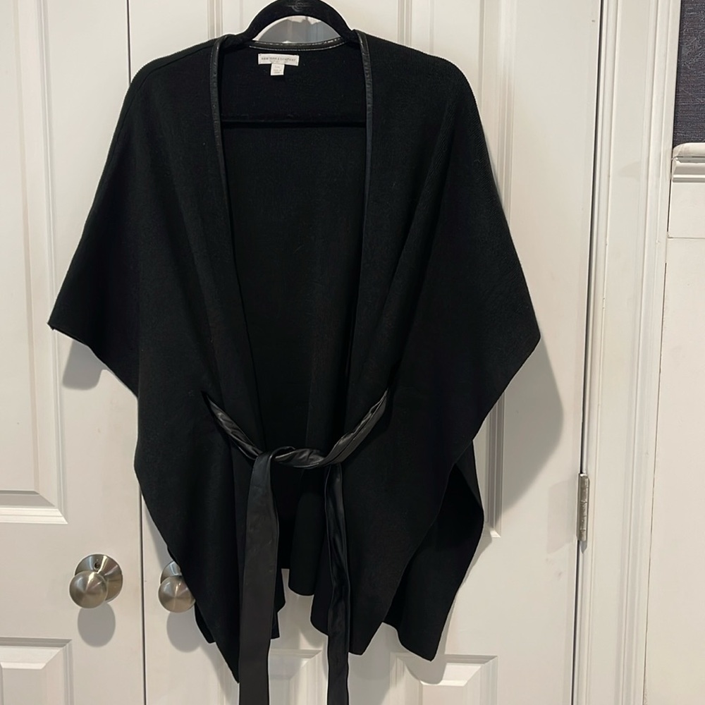 Black cape sweater